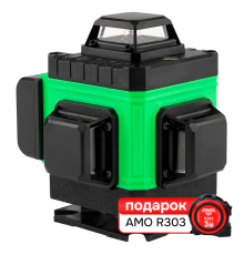Комплект лазерного уровня AMO LN 4D-360-4 и рулетка AMO R303