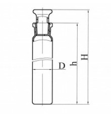 Пробирка с пробкой ГФ 6.451.454-01