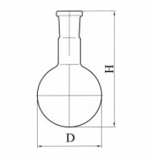 Колба круглодонная со шлифом К-1-500-29/32, ТС